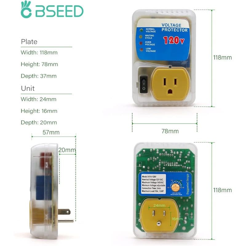 Enchufe del protector BSEED con clavija de 3 patas