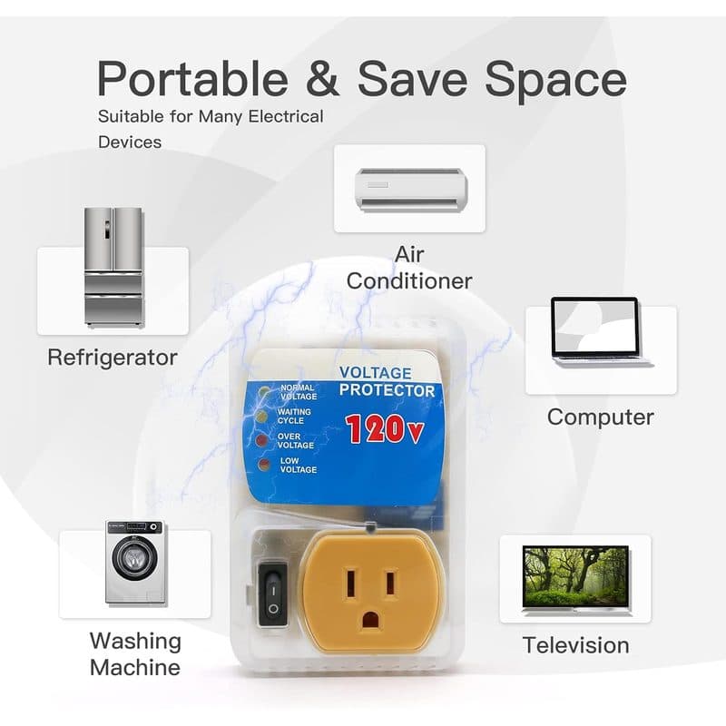 Protector BSEED conectado a refrigerador en cocina