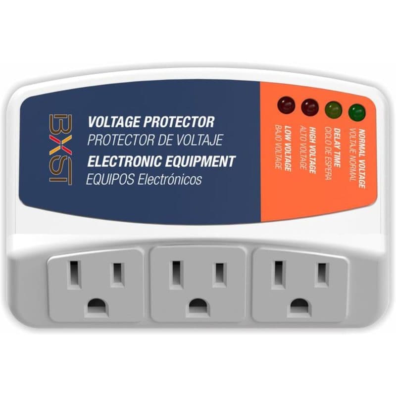 Protector contra sobretensiones BXST de 3 salidas vista frontal