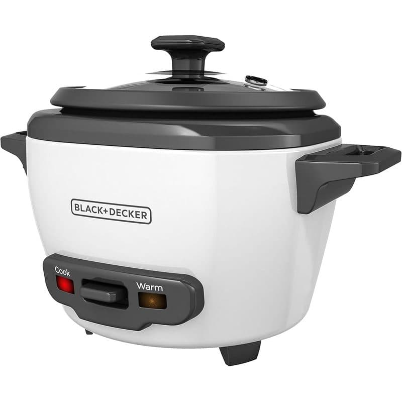 Olla arrocera BLACK+DECKER RC503 de 3 tazas vista frontal