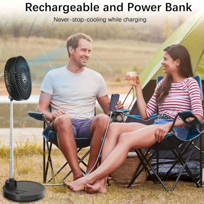 Ventilador portátil PANERGY 10” recargable – Envío a Cuba - Imagen 4