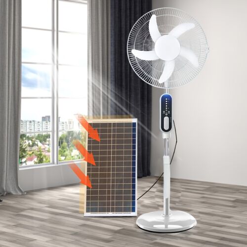 Ventilador solar recargable 16” con batería – Envío a Cuba - La Jabalina - Rápida y Segura.
