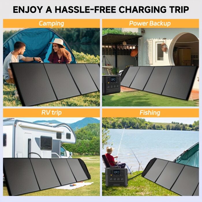 Panel Solar Plegable LVYUAN 200W/400W – Monocristalino, Ultraligero y Portátil para Emergencias y Energía en Cuba - Imagen 10
