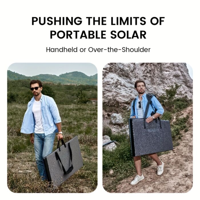 Panel Solar Portátil NURZVIY 200W Plegable con Soporte – Cargador Solar de Alta Potencia para Generadores, Aventuras y Apagones en Cuba - Imagen 4