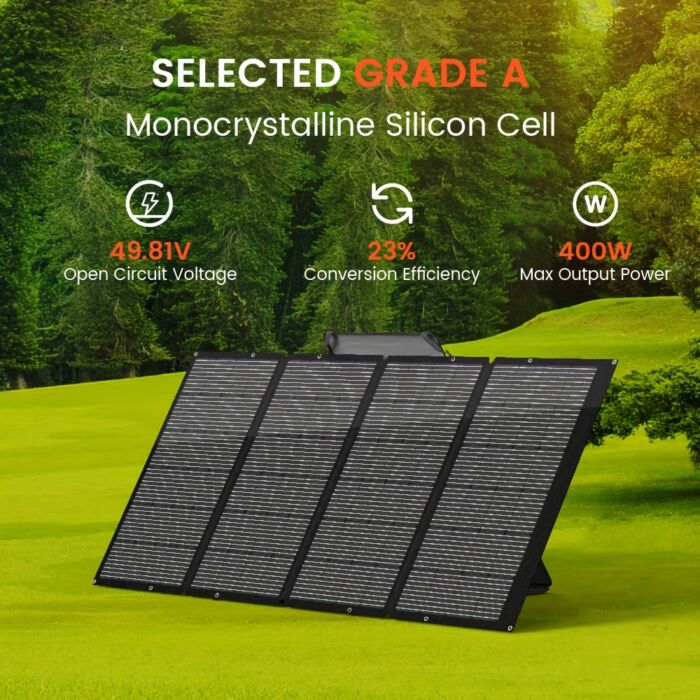 Panel Solar Portátil NURZVIY 200W Plegable con Soporte – Cargador Solar de Alta Potencia para Generadores, Aventuras y Apagones en Cuba - Imagen 6