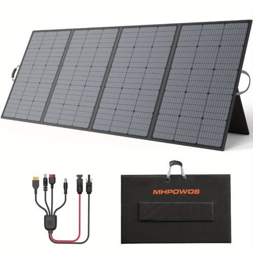 Panel Solar MHPOWOS 400W Plegable – Alta Eficiencia 23.5%, Compatible con Generadores Solares y Controladores MPPT - La Jabalina - Rápida y Segura.